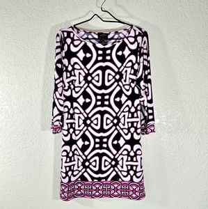 Laundry by Design Geometric Pattern Shift Dress